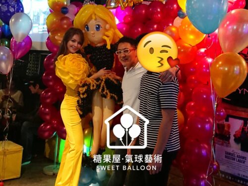  卡通主題生日派對氣球佈置｜糖果屋氣球